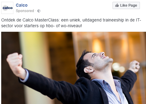 Advertentie Calco Masterclass IT