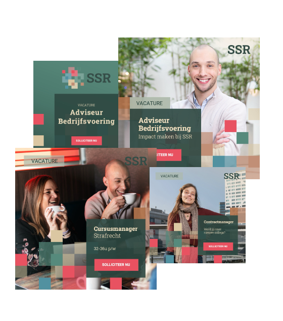 Aansprekend advertentiemateriaal